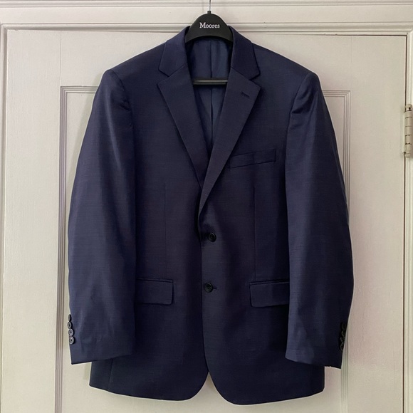 Kenneth Cole Navy Suit Blazer Jacket sz 42R - Picture 1 of 13